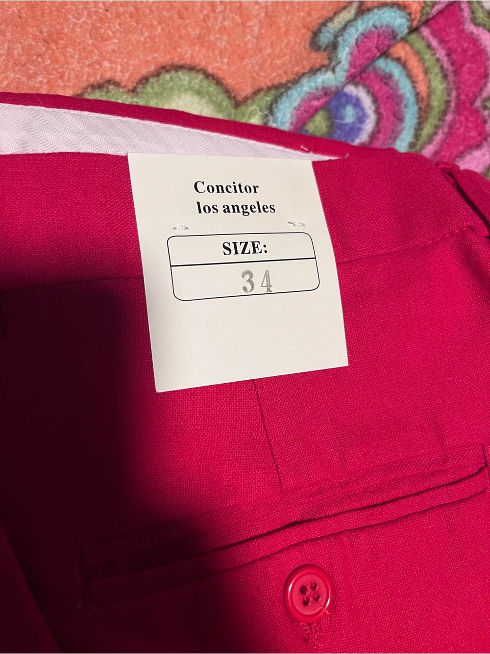 Men’s Bright Pink Dress Pants